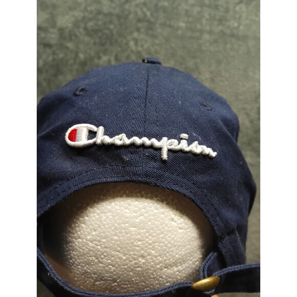 Champion Dad Hat Men Baseball Cap One Size Champion Navy Blue - Picture 3 of 9